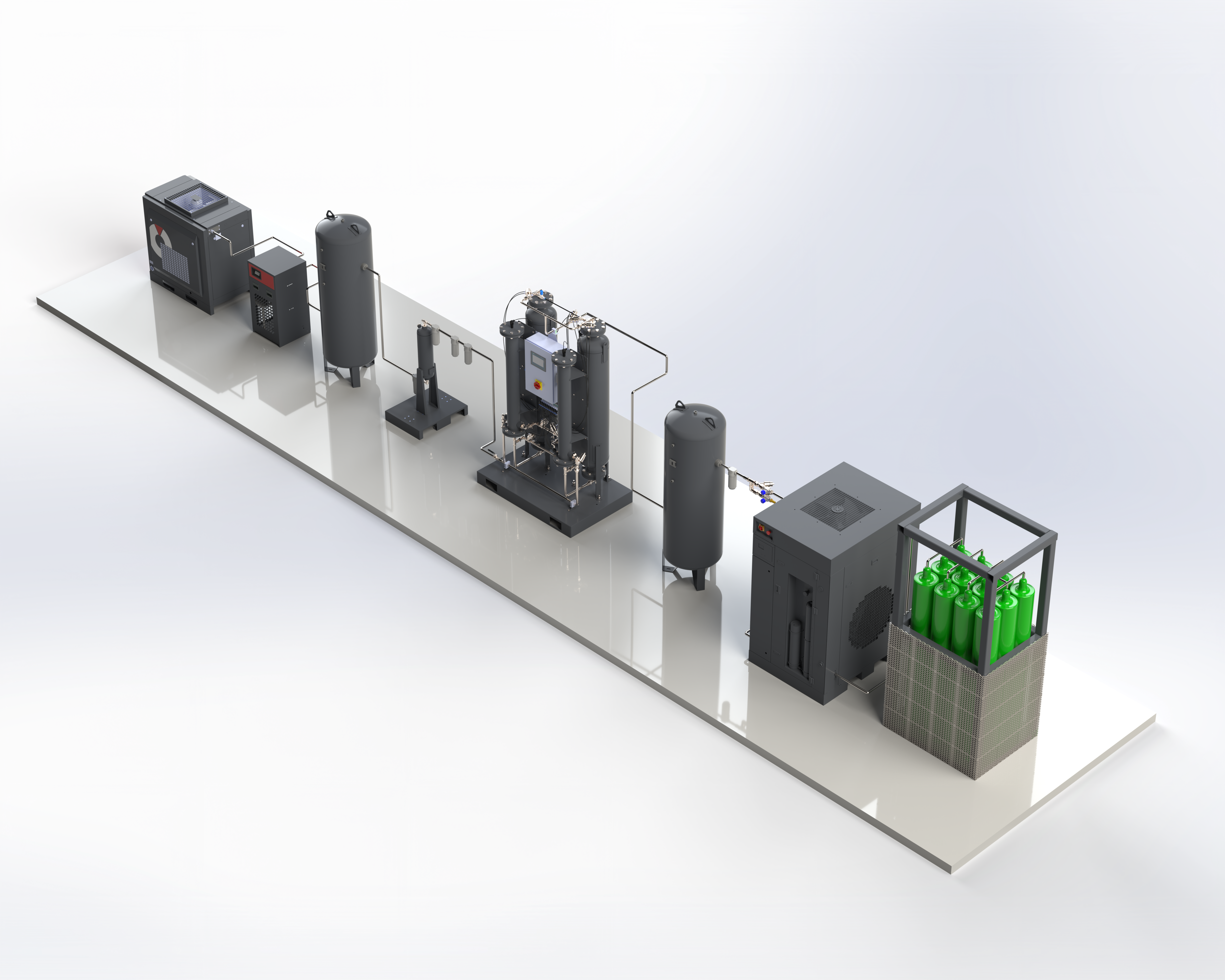 Anahtar teslim oksijen gazı üretim tesisleri